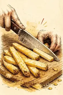 Hand-cut Flemish fries